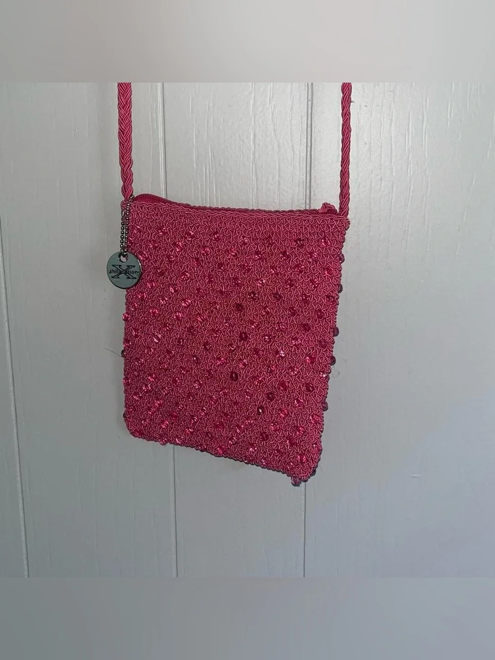 Xhiliration pink crossbody bag